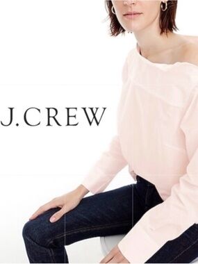 J.Crew Soft Pink Long Sleeve Top